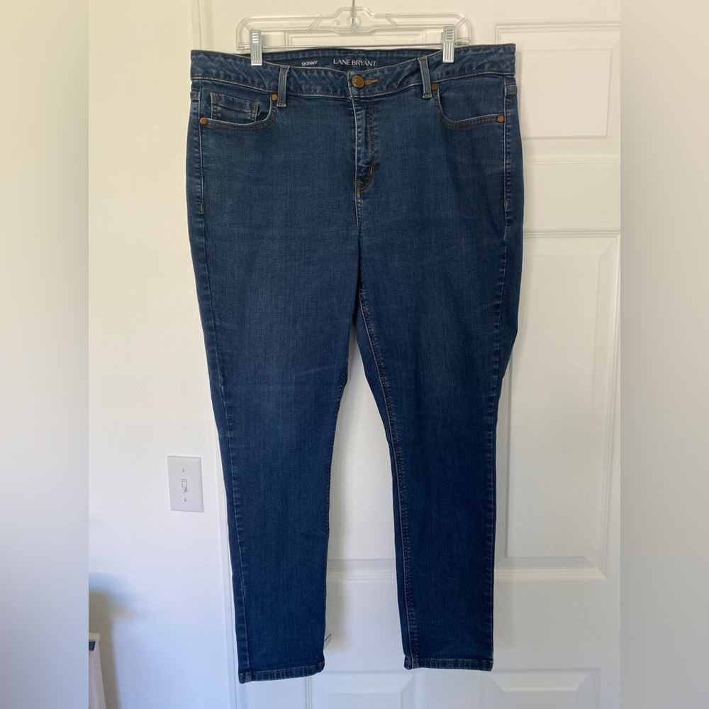 Lane Bryant Women’s Skinny Blue Jeans 18 Short